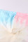 Pink Colorblock The Sun Cotton Blend Tie Dye Hoodie
