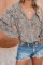 Saint Helena Printed Ruffle Blouse