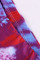 Multicolor Tie-dye Print Booty Yoga Shorts