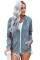 Sky Blue Zip-up Hoodie Jacket