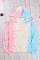 Pink Colorblock The Sun Cotton Blend Tie Dye Hoodie