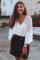 White The Du Jour Crochet Blouse