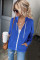Blue Zip-up Hoodie Jacket