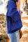 Blue Chunky Turtleneck Sweater