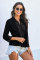 Black Sweet Mary Crochet Lace Top