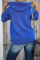 Blue Zip-up Hoodie Jacket