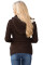 Brown Long Sleeve Button-up Hooded Cardigans
