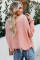 Pink Tainted Love Cotton Distressed Sweater