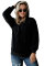 Black Warm Furry Pullover Hoodie