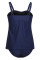 Navy Blue 2pcs Swing Tankini Swimsuit