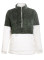 Atrovirens White Zip Neck Oversize Fluffy Fleece Pullover