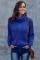 Blue Chunky Turtleneck Sweater