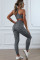 Gray Printed Bra Leggings Set