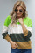 Green Pullover Colorblock Winter Sweater