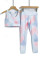 Tie-dye Print Sport Bra Pants Set