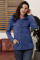 Blue Quarter Zip Pullover Sweatshirt