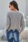 Gray Tainted Love Cotton Distressed Sweater