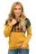 Yellow Aztec Cowl Pullover Hoodie