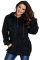 Black Warm Furry Pullover Hoodie