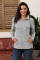Gray Quarter Zip Pullover Sweatshirt