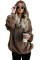 Brown Warm Furry Pullover Hoodie