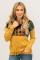 Yellow Aztec Cowl Pullover Hoodie