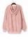 Pink Warm Furry Pullover Hoodie