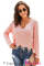 Pink Tainted Love Cotton Distressed Sweater