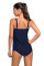 Navy Blue 2pcs Swing Tankini Swimsuit