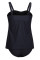 Black 2pcs Swing Tankini Swimsuit