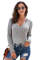 Gray Tainted Love Cotton Distressed Sweater