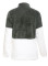 Atrovirens White Zip Neck Oversize Fluffy Fleece Pullover