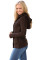 Brown Long Sleeve Button-up Hooded Cardigans