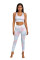 Tie-dye Print Sport Bra Pants Set