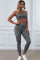 Gray Printed Bra Leggings Set