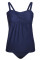 Navy Blue 2pcs Swing Tankini Swimsuit