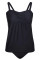 Black 2pcs Swing Tankini Swimsuit