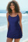 Aleumdr One Piece Swimsuits Women Swim Dress Skirted Tummy Control Bathing Suit Modest Swimwear with Pockets