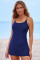 Aleumdr One Piece Swimsuits Women Swim Dress Skirted Tummy Control Bathing Suit Modest Swimwear with Pockets