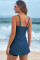 Aleumdr One Piece Swimsuits Women Swim Dress Skirted Tummy Control Bathing Suit Modest Swimwear with Pockets