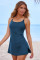 Aleumdr One Piece Swimsuits Women Swim Dress Skirted Tummy Control Bathing Suit Modest Swimwear with Pockets