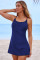 Aleumdr One Piece Swimsuits Women Swim Dress Skirted Tummy Control Bathing Suit Modest Swimwear with Pockets