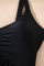 Aleumdr Women's One Piece Swimsuit Ruffle Slimming Tummy Control Bathing Suits Cutout V Neck High Cut Swimwear