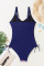 Aleumdr Women's One Piece Swimsuit Ruffle Slimming Tummy Control Bathing Suits Cutout V Neck High Cut Swimwear
