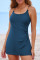 Aleumdr One Piece Swimsuits Women Swim Dress Skirted Tummy Control Bathing Suit Modest Swimwear with Pockets