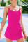 Aleumdr One Piece Swimsuits Women Swim Dress Skirted Tummy Control Bathing Suit Modest Swimwear with Pockets