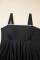 Aleumdr Tankini Swimsuits for Women Modest Two Piece Bathing Suit Square Neck Swim Top with High Waisted Bottom