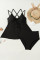 Aleumdr Women's Tankini Swimsuits Tummy Control Two Piece Bathing Suit V Neck Tie Front Flowy Swim Top with Bottom