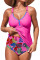 Aleumdr Tankini Swimsuits for Women 2 Piece Tummy Control Bathing Suit V Neck Tankini Top with High Waisted Bottom