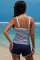 Aleumdr Tankini Swimsuits for Women Tummy Control Bathing Suits Sporty Two Piece High Waisted Swimwear with Shorts